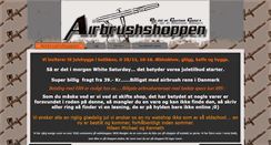 Desktop Screenshot of airbrushshoppen.dk