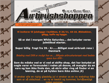 Tablet Screenshot of airbrushshoppen.dk
